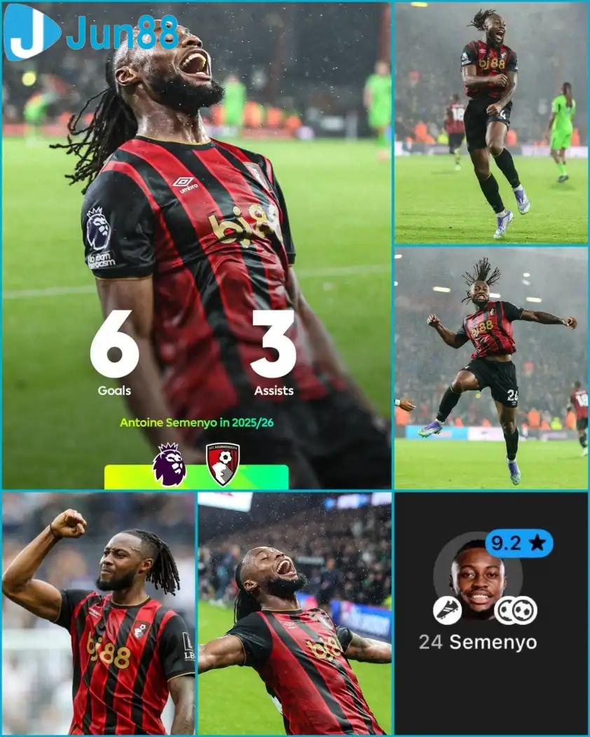 Antoine Semenyo đang có phong độ cực kỳ ấn tượng tại Ngoại hạng Anh (Ảnh: Premier League).